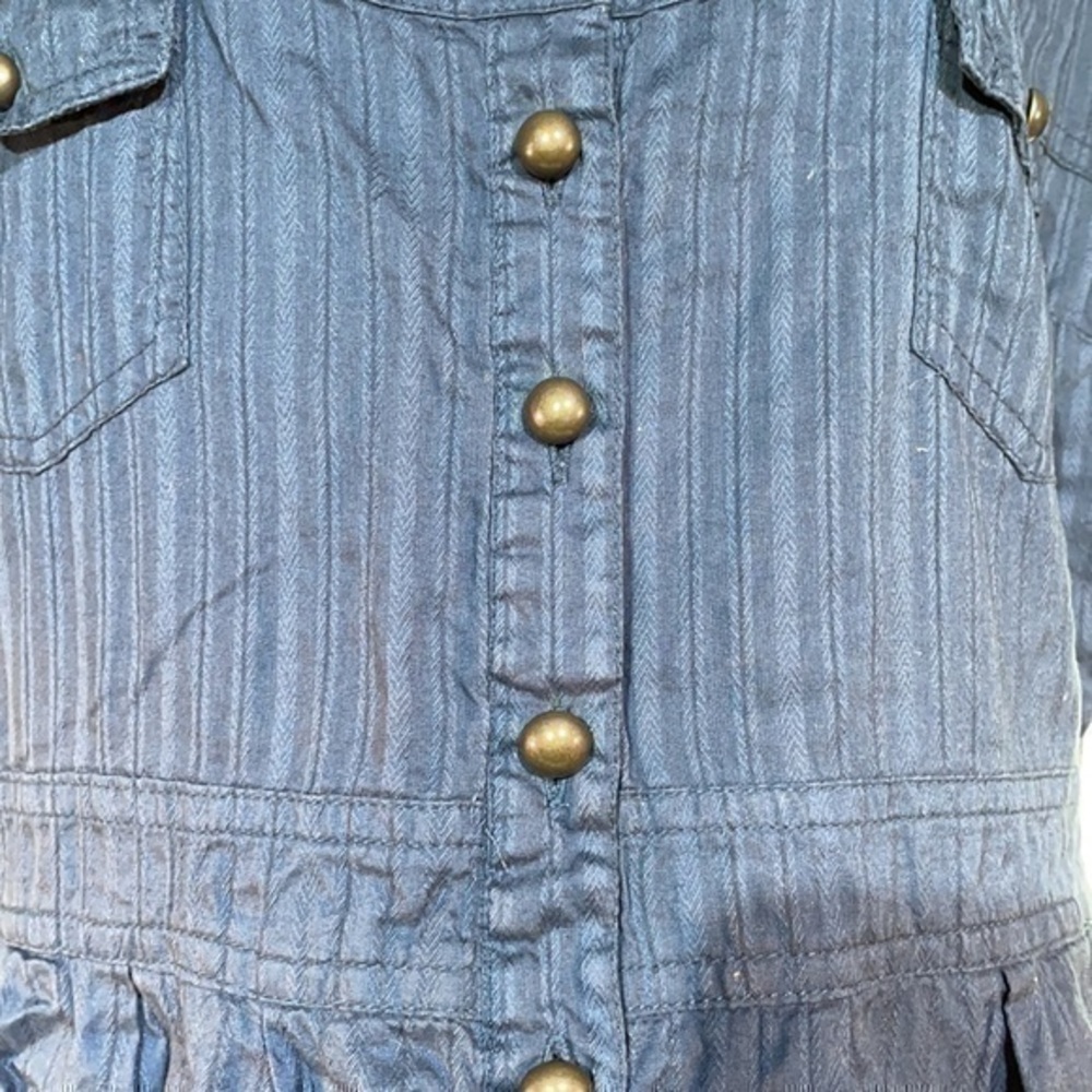 Charlotte Russe | Blue Striped Cotton Dress - Picture 2 of 5